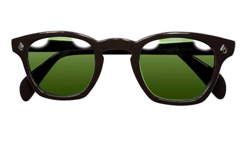 ウェリントン　緑レンズ　サングラス　黒縁　眼鏡　A39