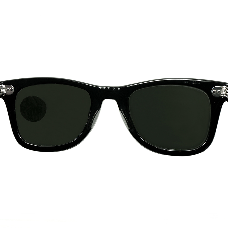 GIG LAMPS 1960s-70s B&L RAYBAN WAYFARER 1 BLACK size50/24 with B&L 