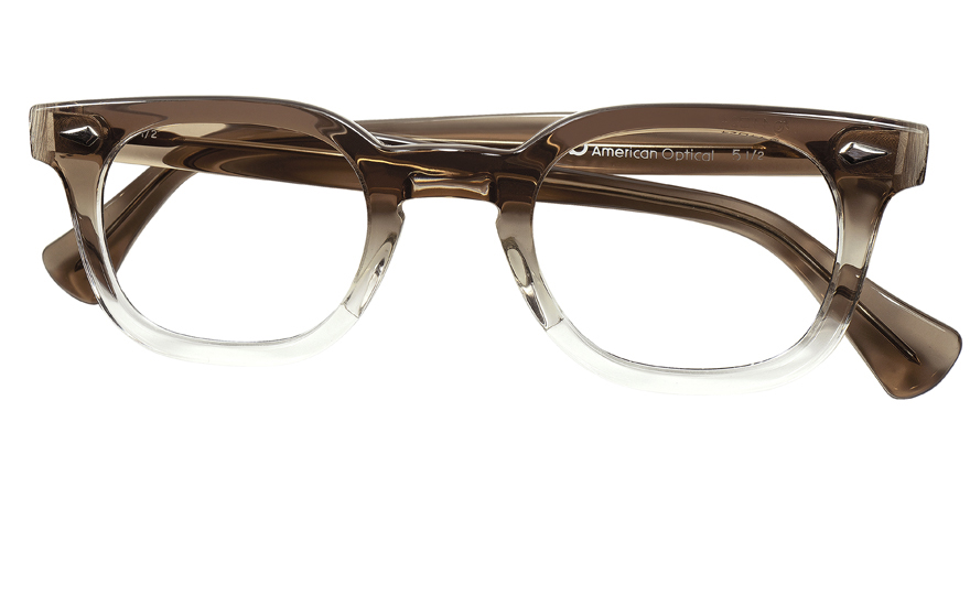 Vintage American Optical HYBRID Stadium Brown 46/24 Men's Plastic Eyeglass Frame 