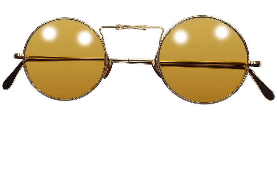 64%OFF!】 1920's フランス製 ラウンド アイアン フレーム 眼鏡 デッド